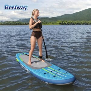 MULTIGOT 11" Inflatable Stand-Up Paddle Board Surfboard with Aluminum Paddle, Carry Bag, and Accessories - Durable Multi-Color PVC, Non-Slip EVA Deck, Adjustable Fins for All Skill Levels